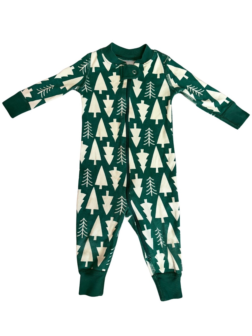 Hanna Andersson Christmas Tree Pajamas 6-12 Months